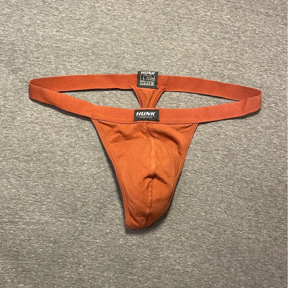 Hunk Brand - Men’s Brown Thong Brief - Large